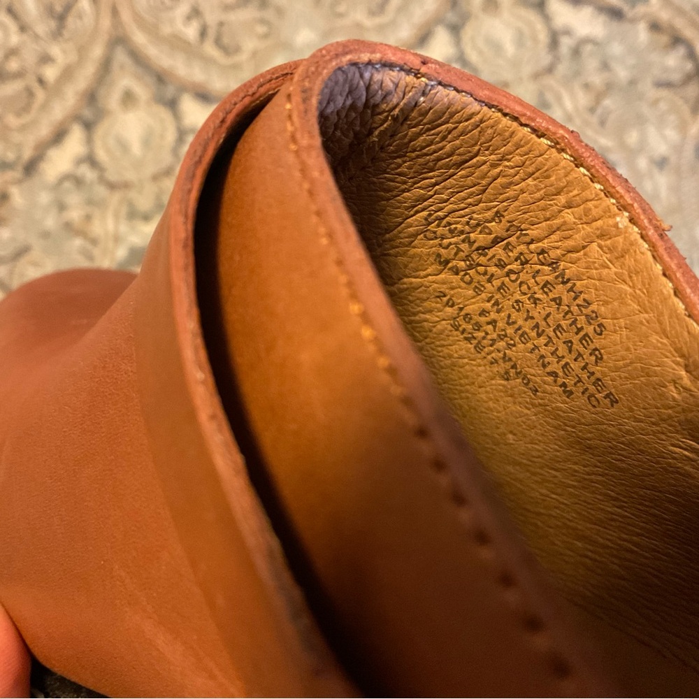 NWT Madewell The Willa Convertible Strap Mule English Saddle Leather Women’s 7.5 - Picture 10 of 12